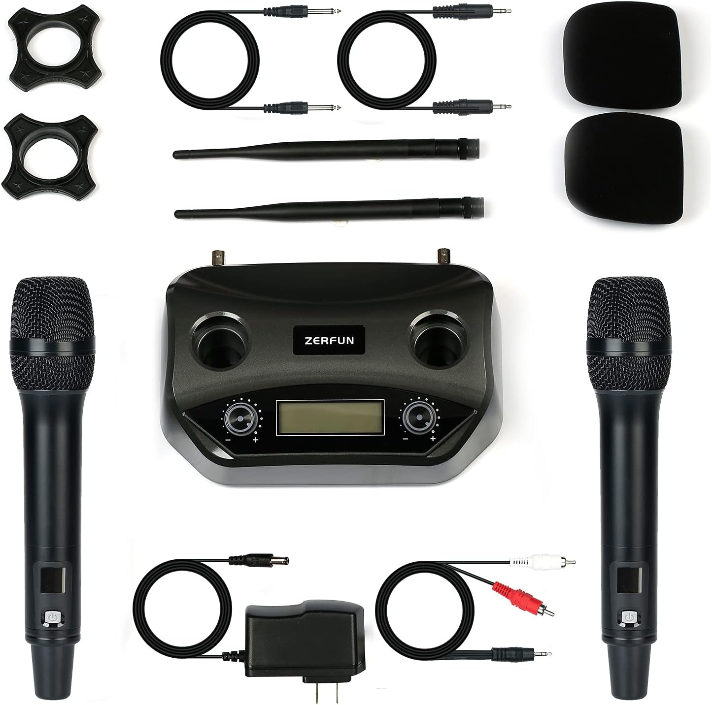 UHF Dual Channel Wireless Microphone System with LCD Display M630