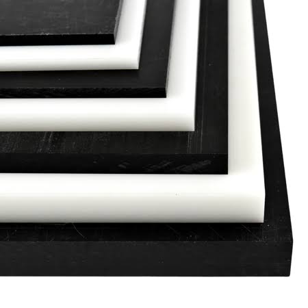 Black Delrin Acetal Copolymer Plastic Sheet 3-1/2 inch x 6 inch x 24 inch V49392