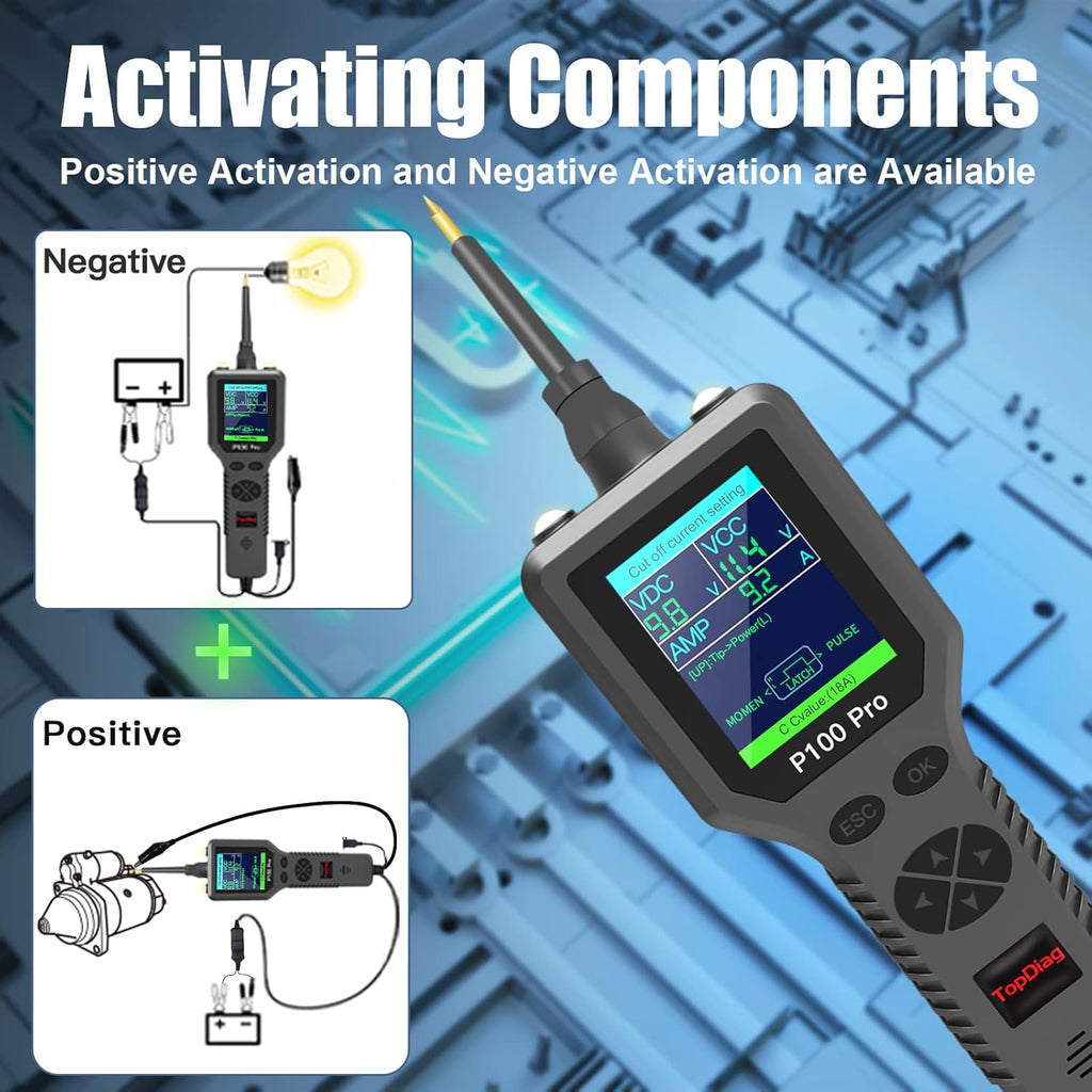 Power Circuit Probe Kit, Automotive Circuit Tester with Multimeter, 20FT Cable, Two LED Lights for 12V 24V Car Vehicle S131