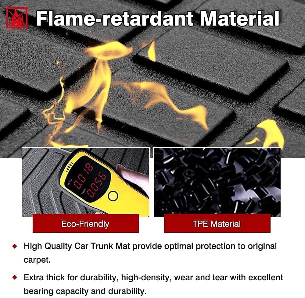 Premium Heavy Duty Cargo Mat Liner Trunk Liner Pack of 2 Z301
