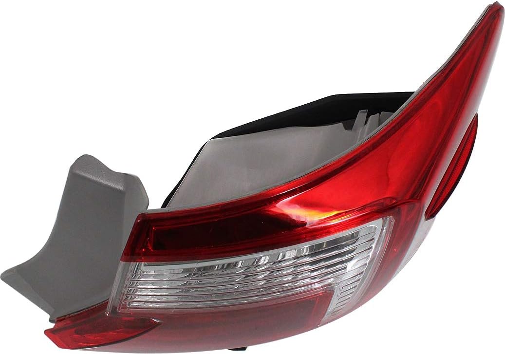 Tail Light Assembly Compatible with 2012-2014 Toyota Camry Outer Red and Clear Lens Passenger Side Pack of 2 L54070