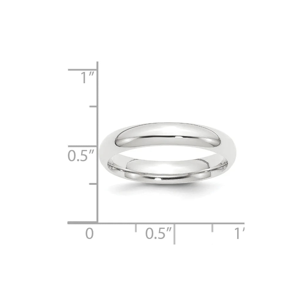 Platinum 4mm Comfort-Fit Wedding Band Size: 6 Q133919