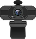 PC Webcam with Microphone and Cover, Full HD 1080P USB, 120-Degree View Angle V705