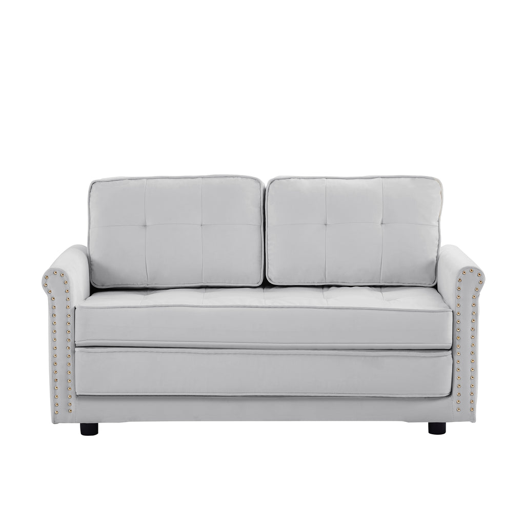 Velvet Folding Convertible Sofa Bed C62243