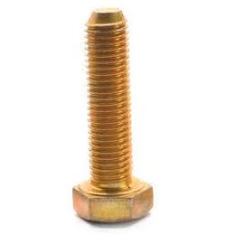 1 inch-14 x 3 1/4 inch Grade 8 Hex Cap Screw Alloy Steel Yellow Zinc Plated Pk 10 G91490
