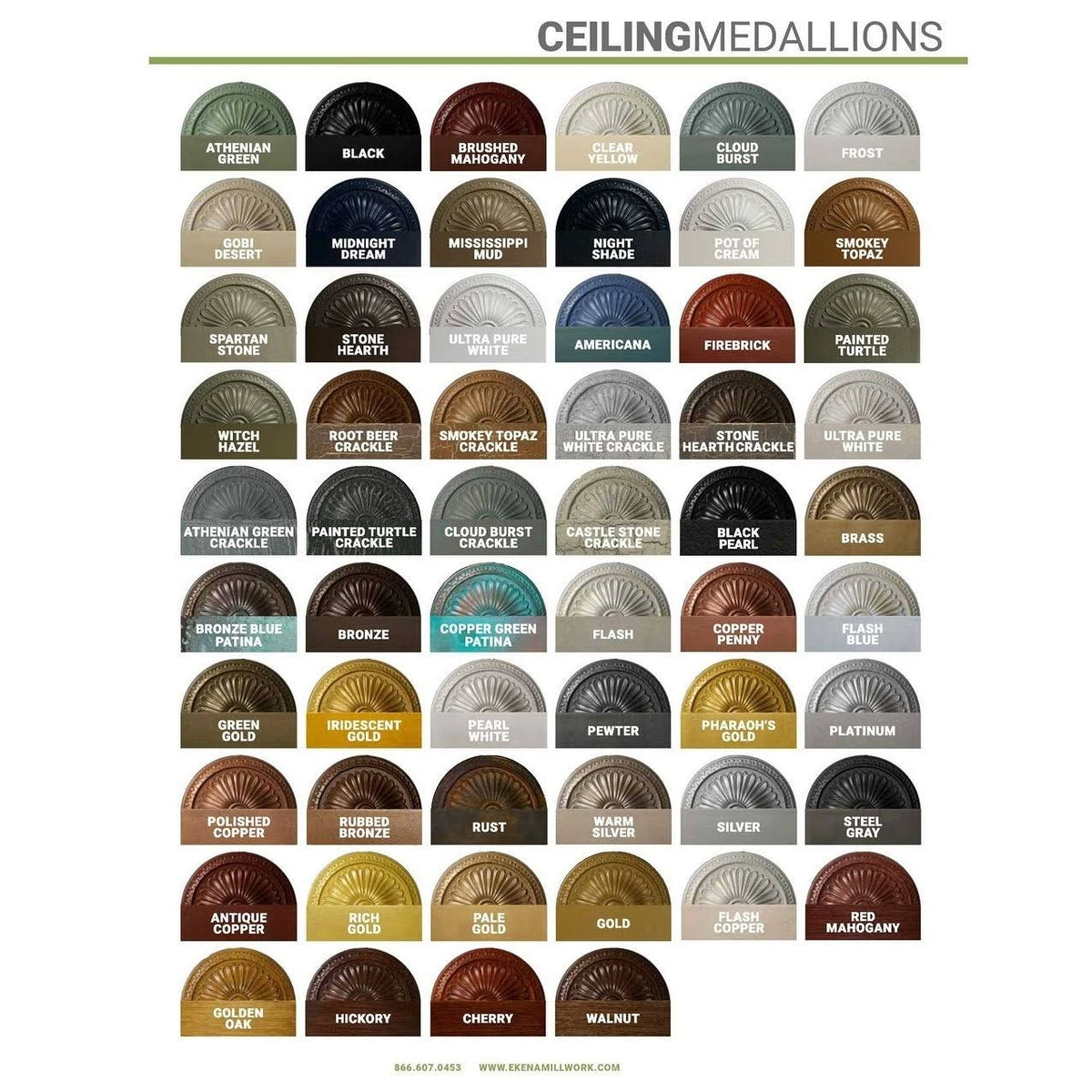 Ceiling Medallion Platinum Finished R799