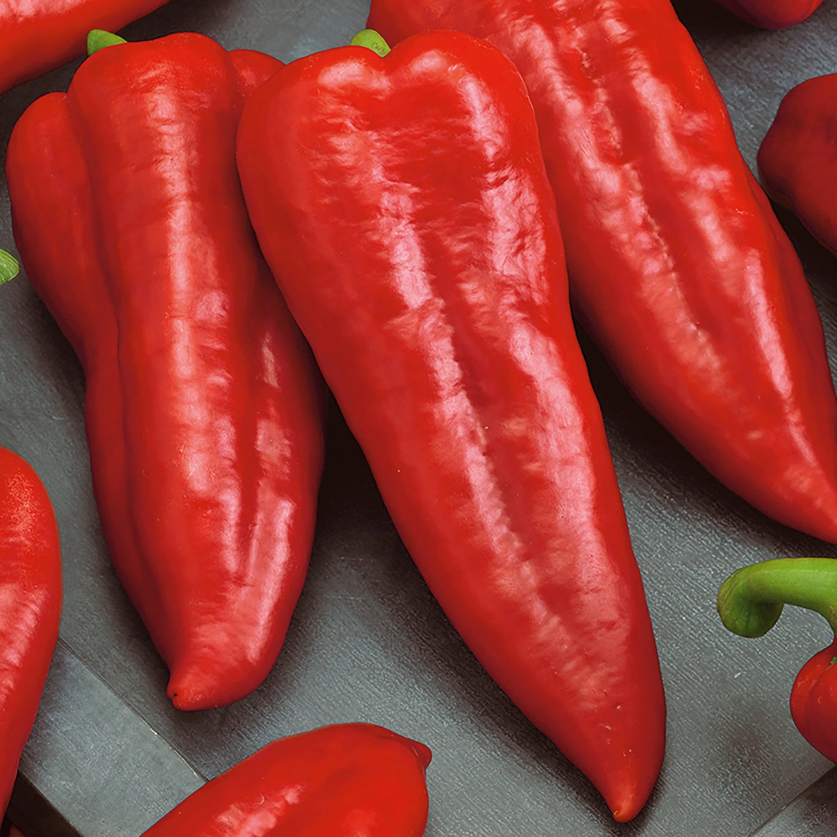 Organic Sweet Red Marconi Pepper Seeds, 1 Seed Packet B691