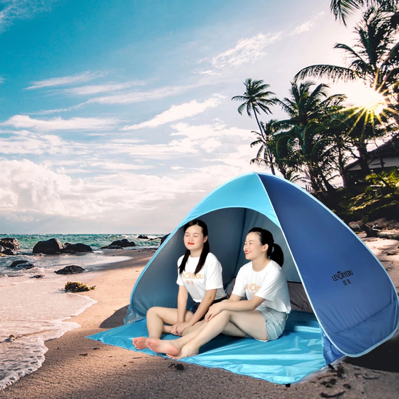 Pop-up Automatic Camping Tent Sun Shade Awning S328149