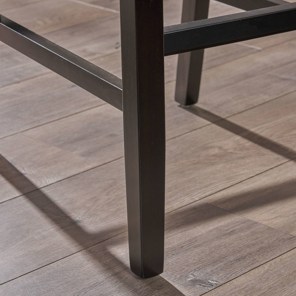 Fabric Barstools (Set of 2) Dark Charcoal/Walnut Y6556