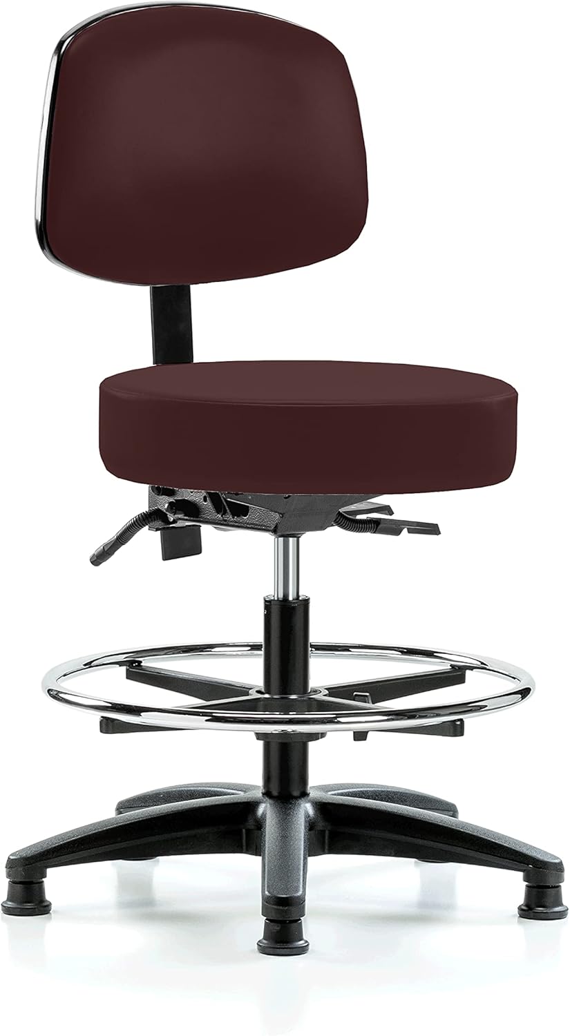 Adjustable Doctor's Stool with Back F346654