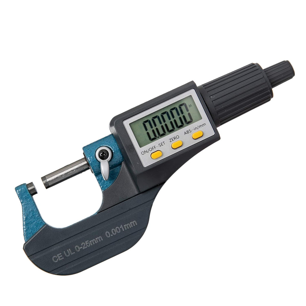 Digital Electronic Display Micrometer 0-1 / 0-25mm Gauge 0.00004 / 0.001mm Thickness Measuring Tools N1552