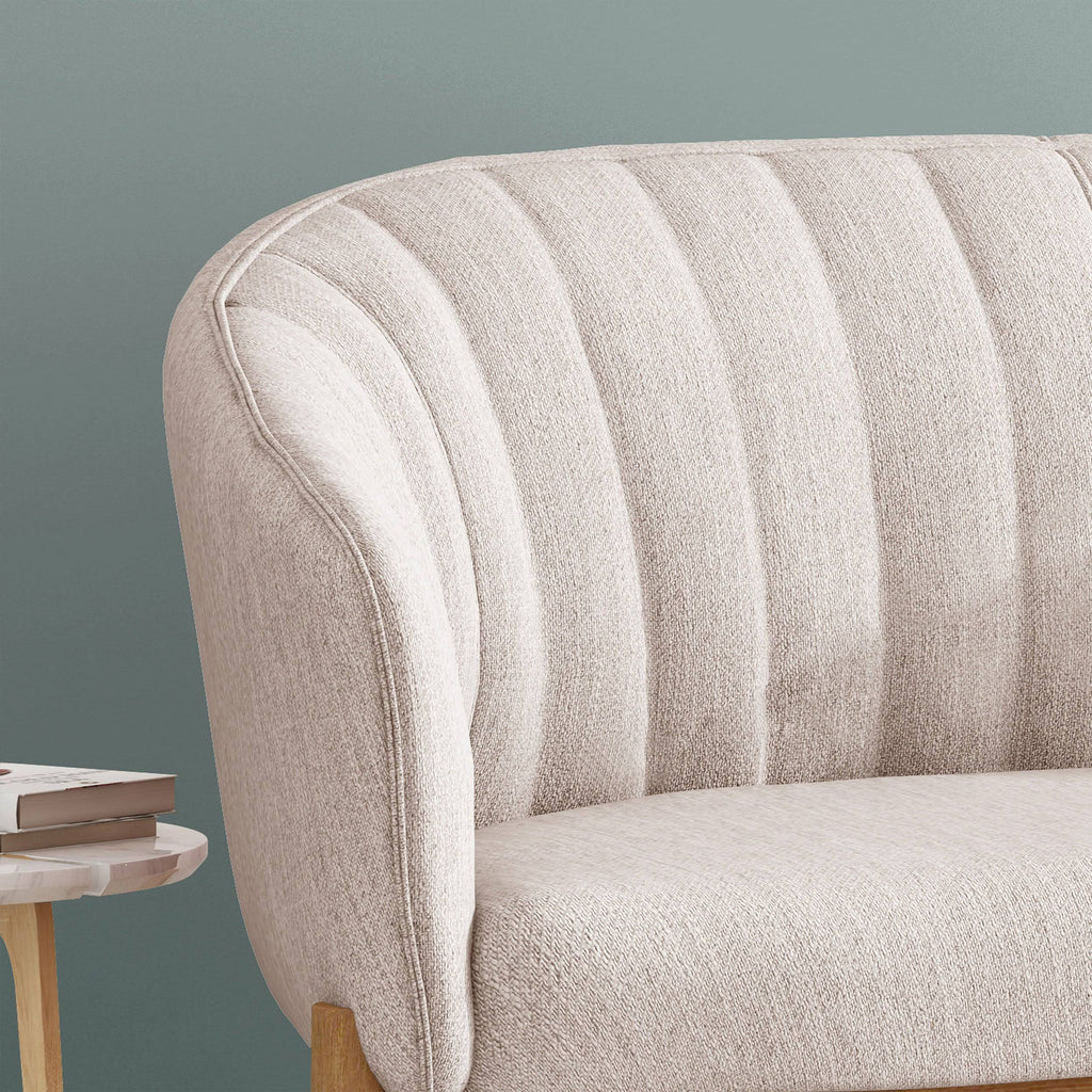 Teal Fabric Loveseat Q873480