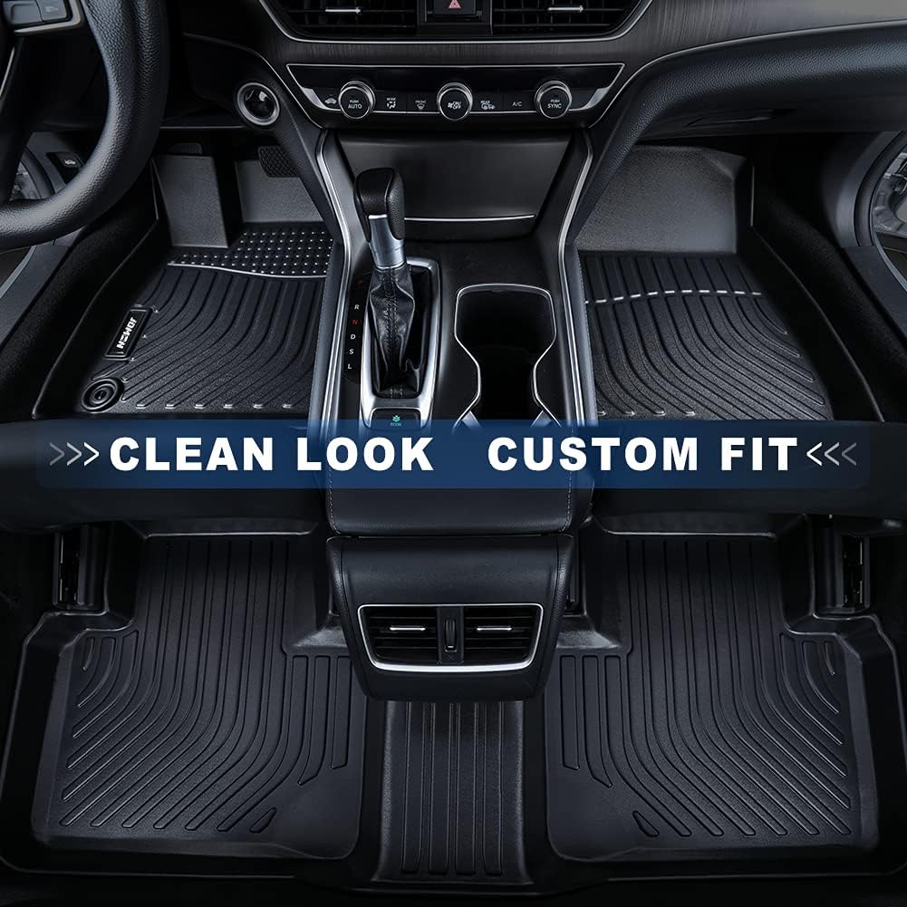 Black Custom Fit Car Floor Liner 3 Row Full Set P592907