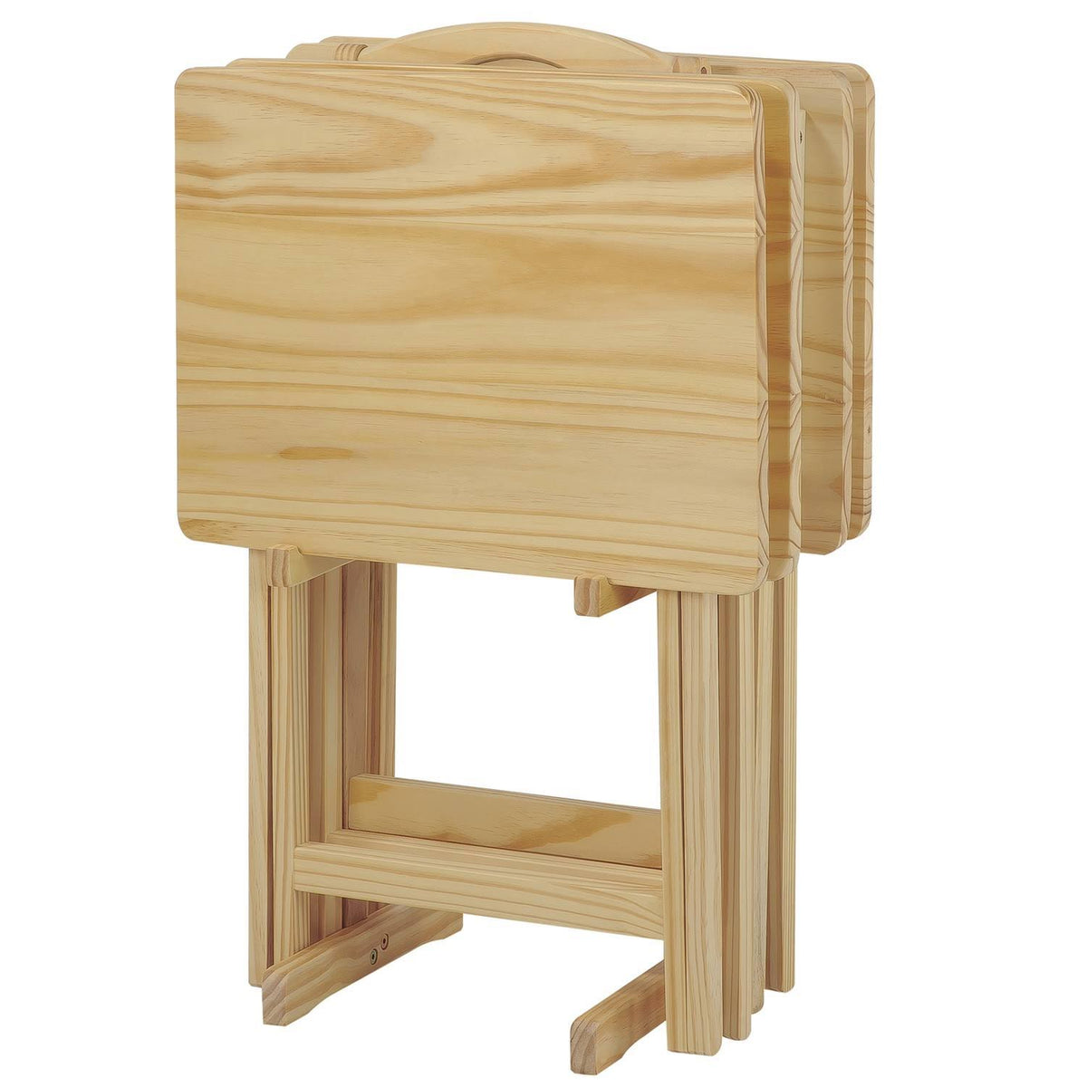 Natural 5-Piece TV Tray Table Set X490