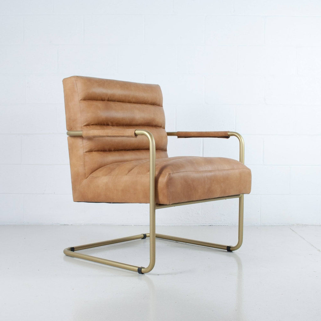 Midnight Leatherette Accent Chair Q1312