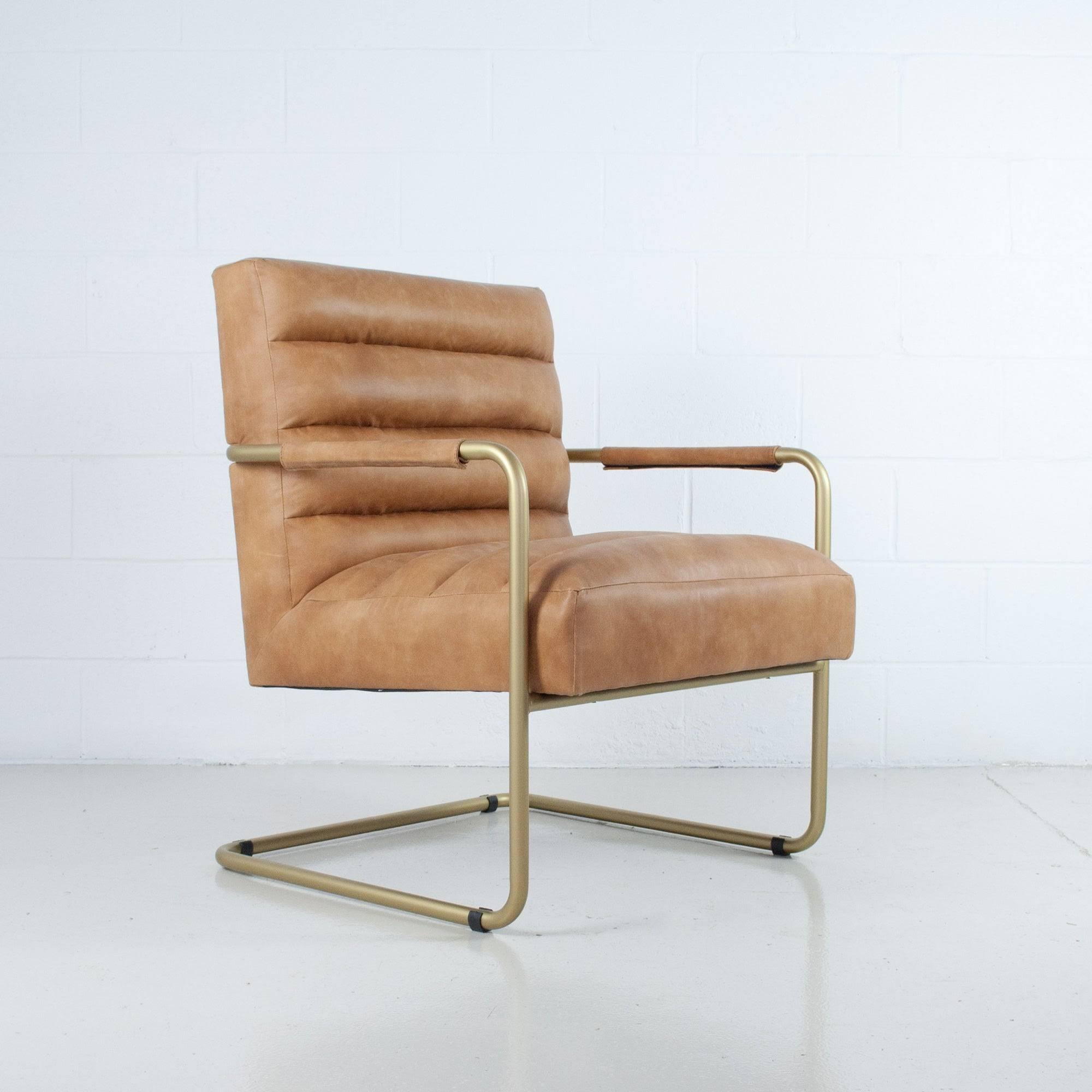 Midnight Leatherette Accent Chair Q1312