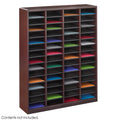 Cherry Wood Literature Organizers - 60 Compartments T944