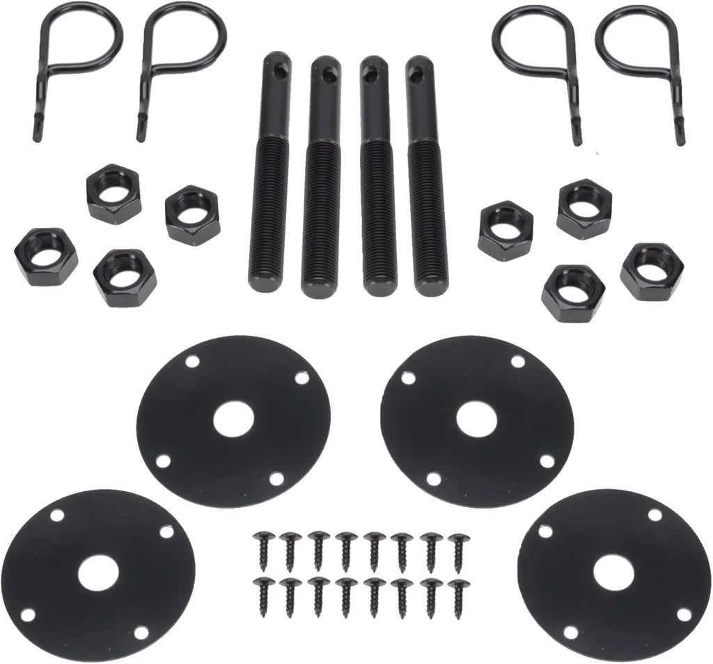 Black Steel Hood Pin Kit with Hair Pins Pack of 2 G933707
