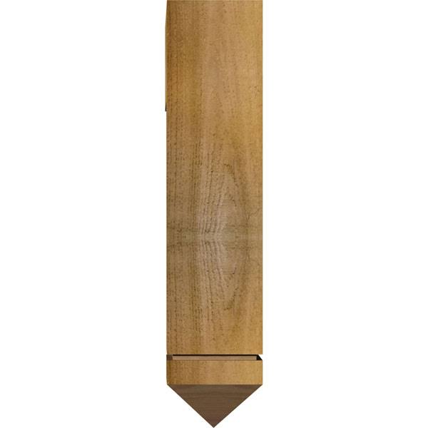 4x22W x 15 1/2x22D x 18x22H Fleur De Lis Arts & Crafts Ironcrest Rough Sawn Bracket, Western Red Cedar H3503