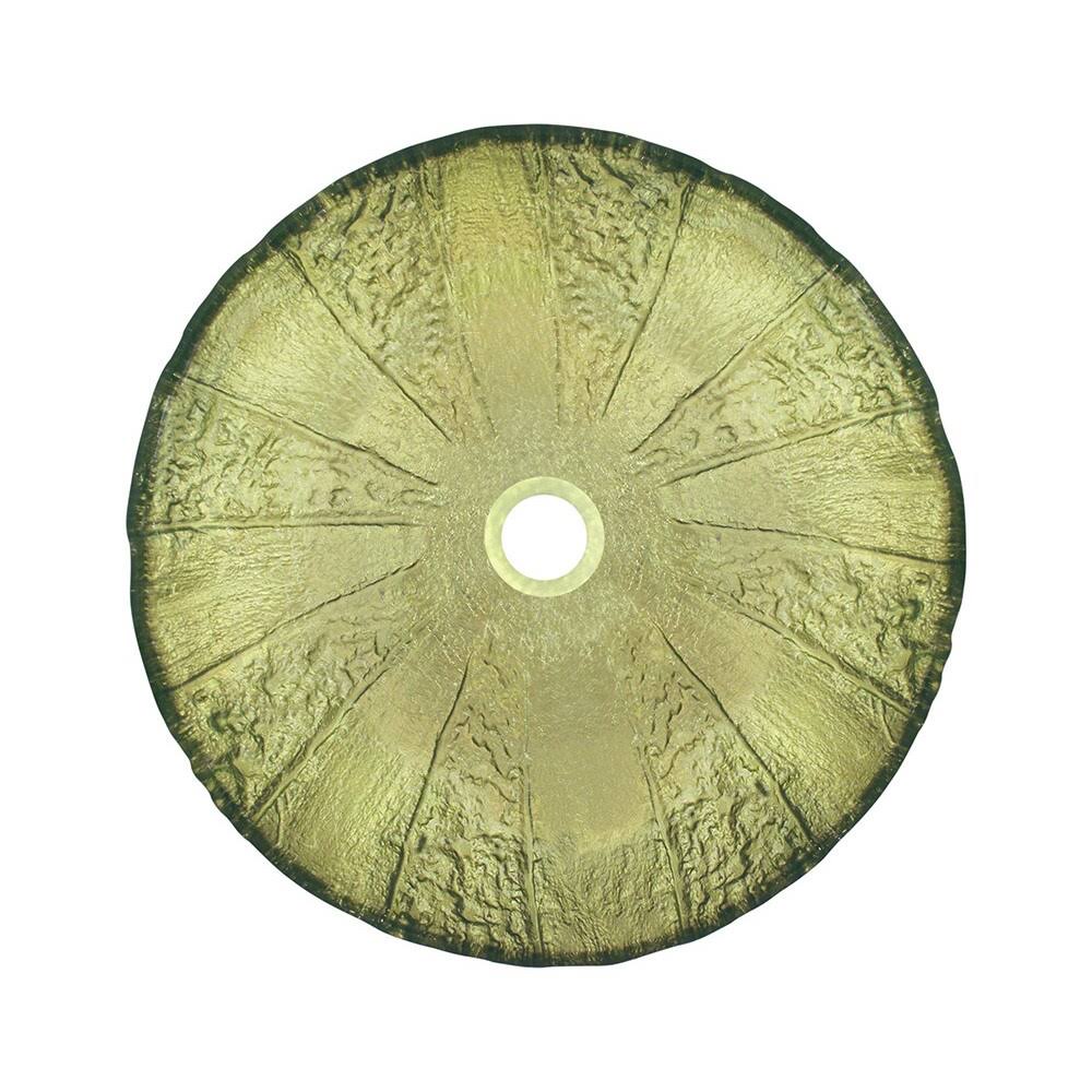 Gold Foil Glass Vessel Bathroom Sink S421745