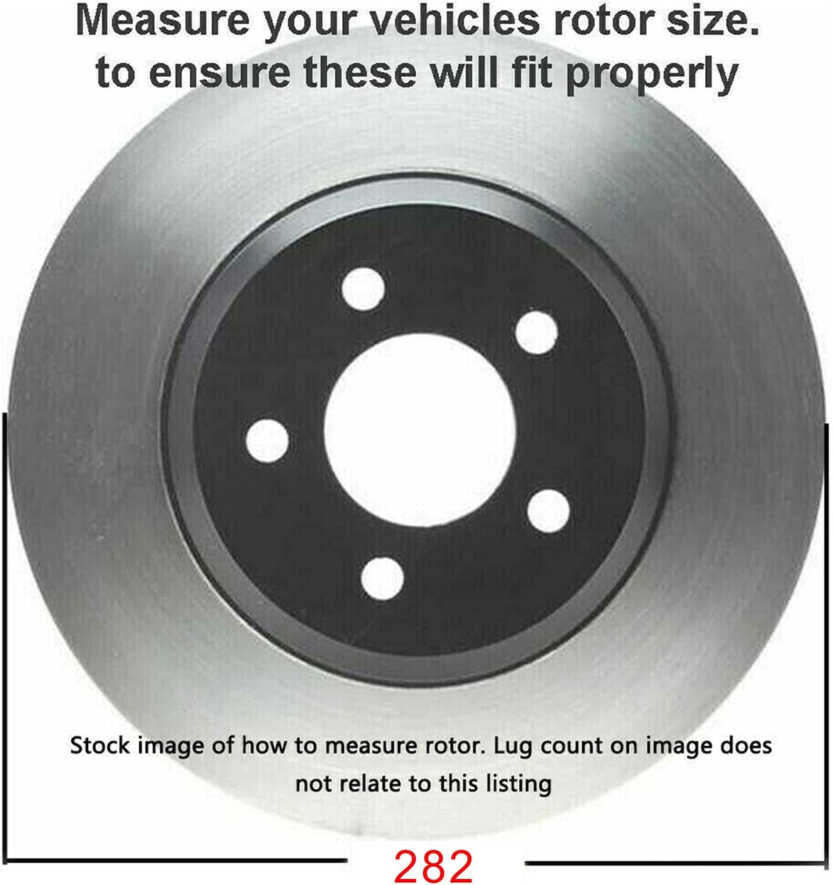 11.10" Front Disc Rotors and Brake Pads 6pc Set M8468