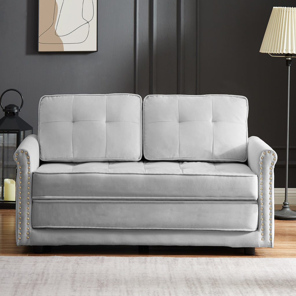 Velvet Folding Convertible Sofa Bed C62243