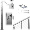 Stainless Steel Square Cable Railing Post O68815