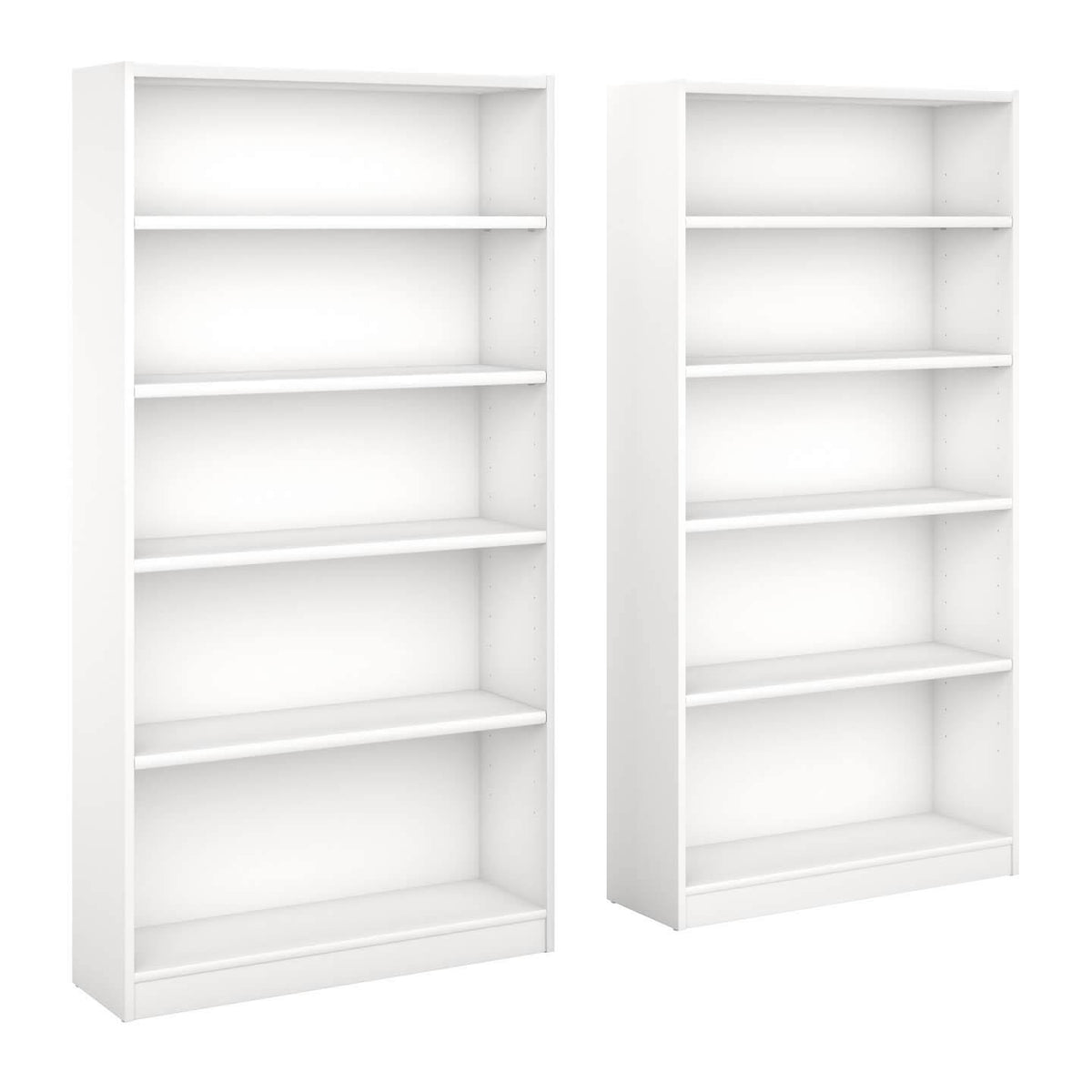 Black 5 Shelf Bookcase Set of 2 O860
