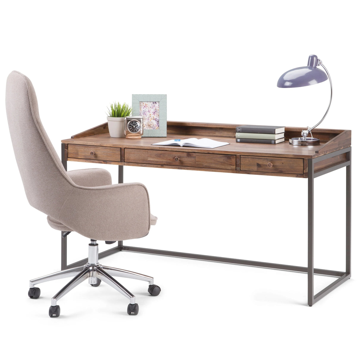 Distressed Golden Wheat Writing Office Desk M4310