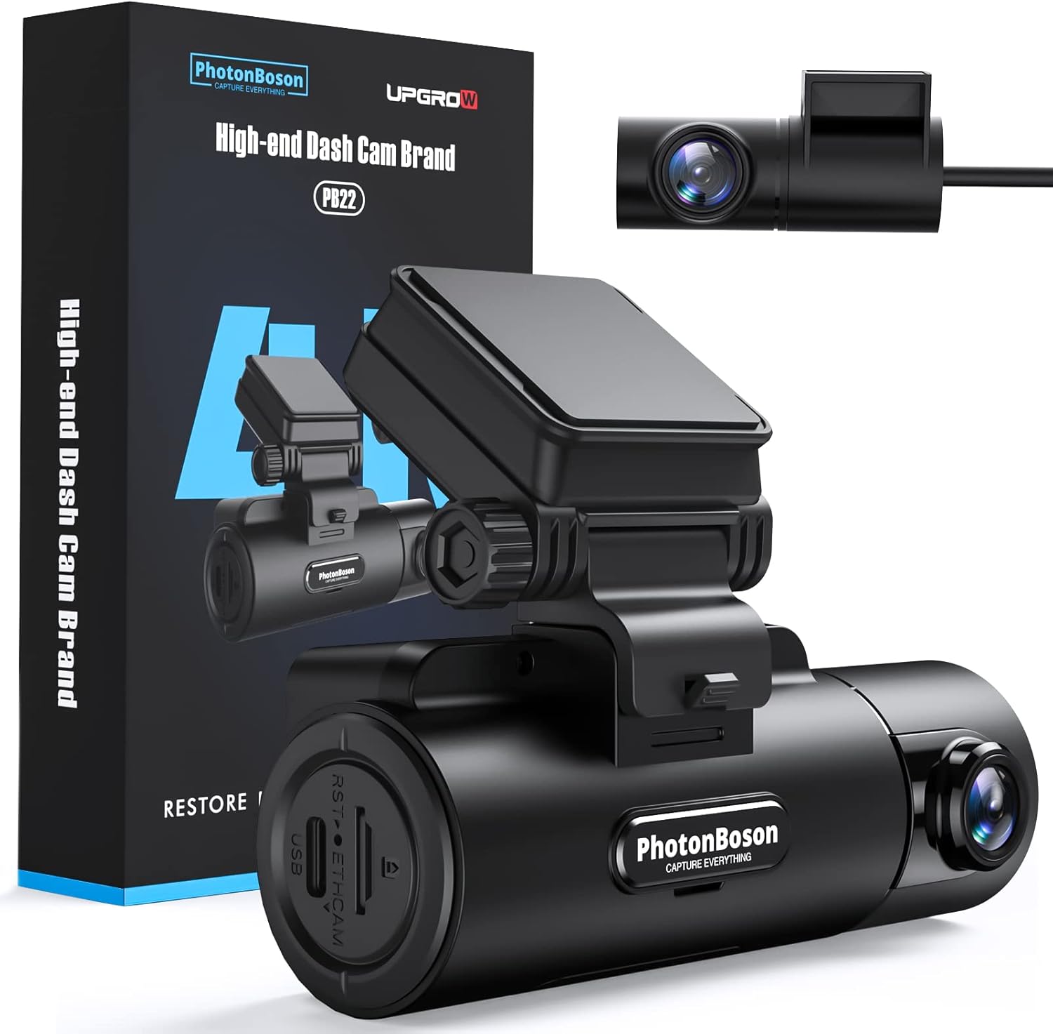 Dual Dash Camera with Front 4K Camera and Rear 2K Camera P531824