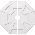 38x22OD x 5x22ID x 13 1/4x22C Two Piece PVC Ceiling Medallion F30422