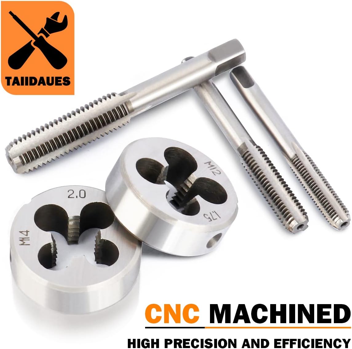 110 Piece Hardened Alloy Steel Metric Tap And Die Threading Tool Set with Storage Case U481523