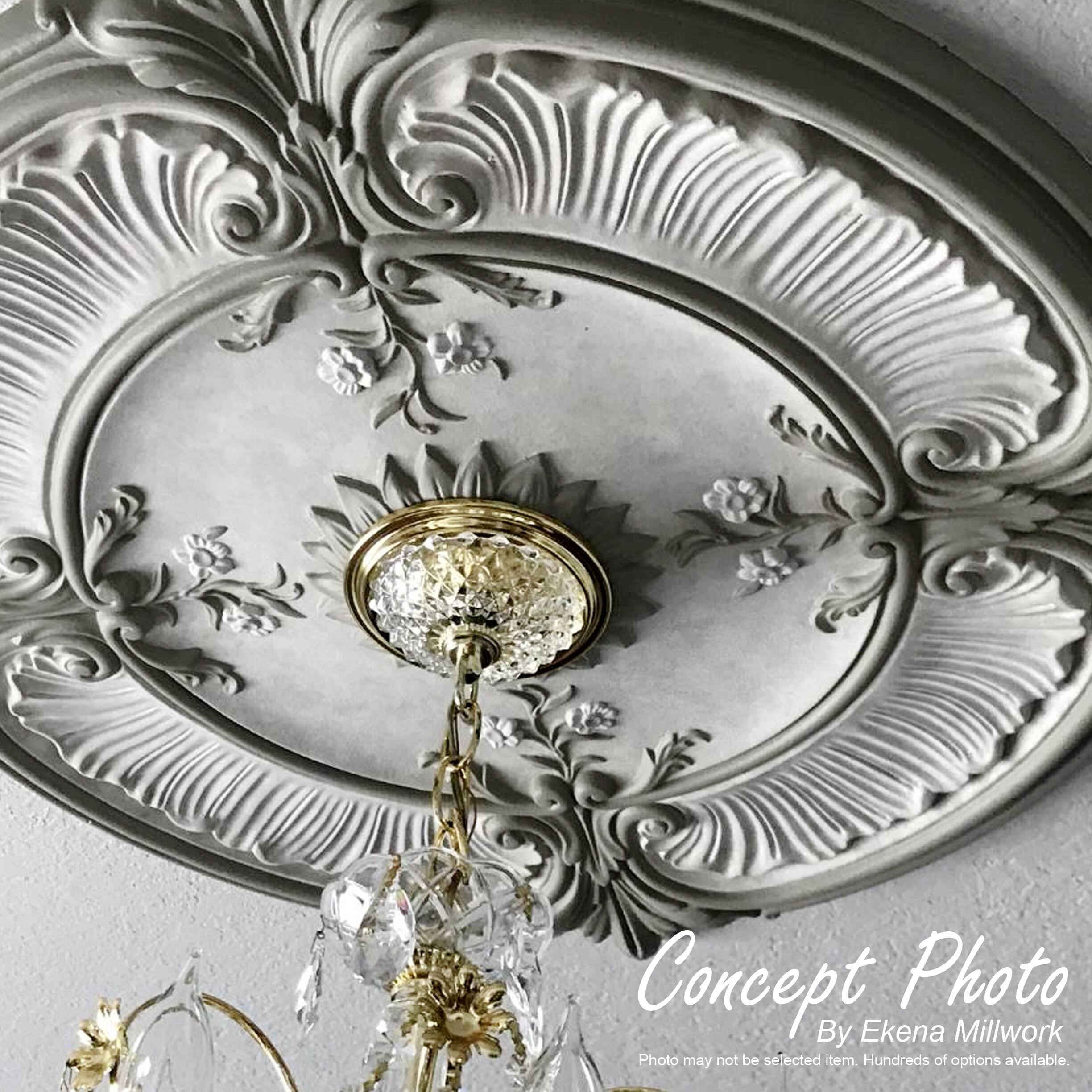 Ceiling Medallion Platinum Finished R799