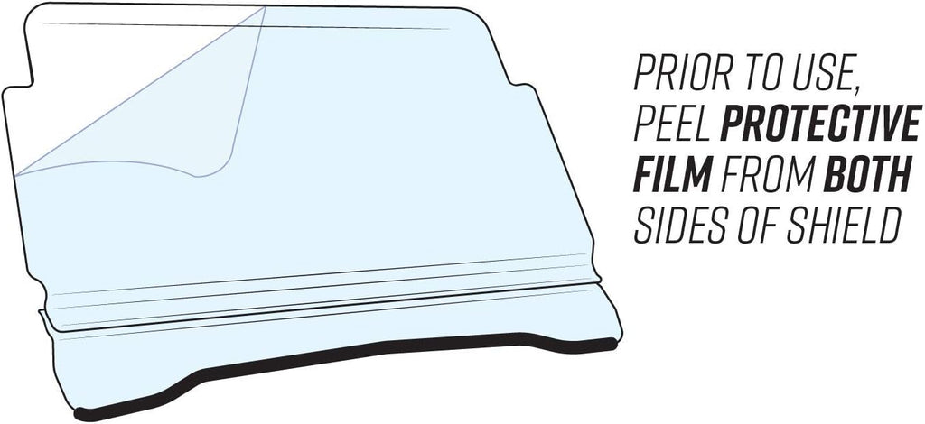Scratch Resistant 3-1 Flip Windshield T394630