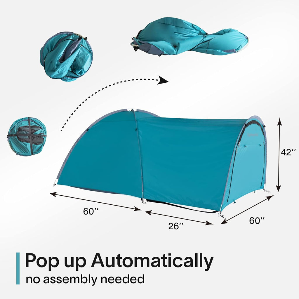 Truck Tent Pickup Camping 2 Person Waterproof Double Layer Rainfly O474