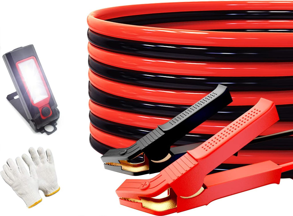 100% Copper Jumper Cables 2 Gauge 16 Feet Heavy Duty 1000AMP with Carry Bag W1183
