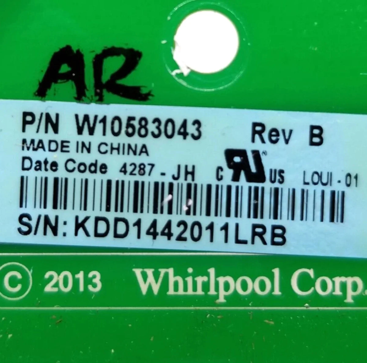 Kenmore Washer Control I99214