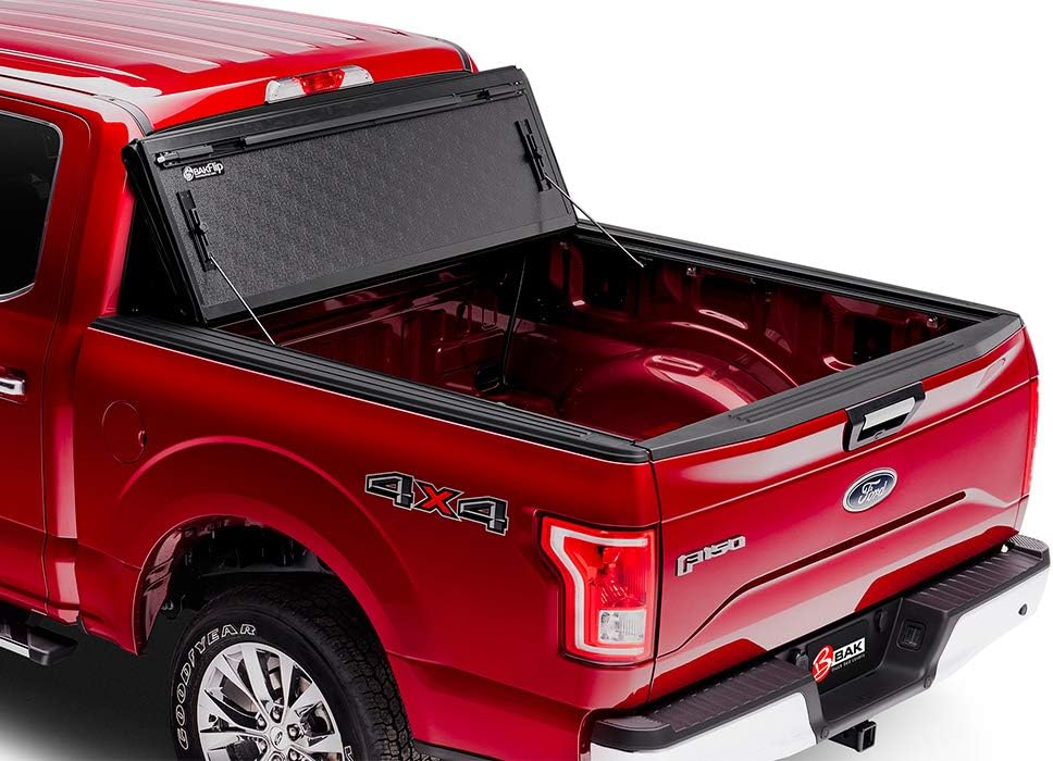 Black Hard Folding Truck Bed Tonneau Cover X1635
