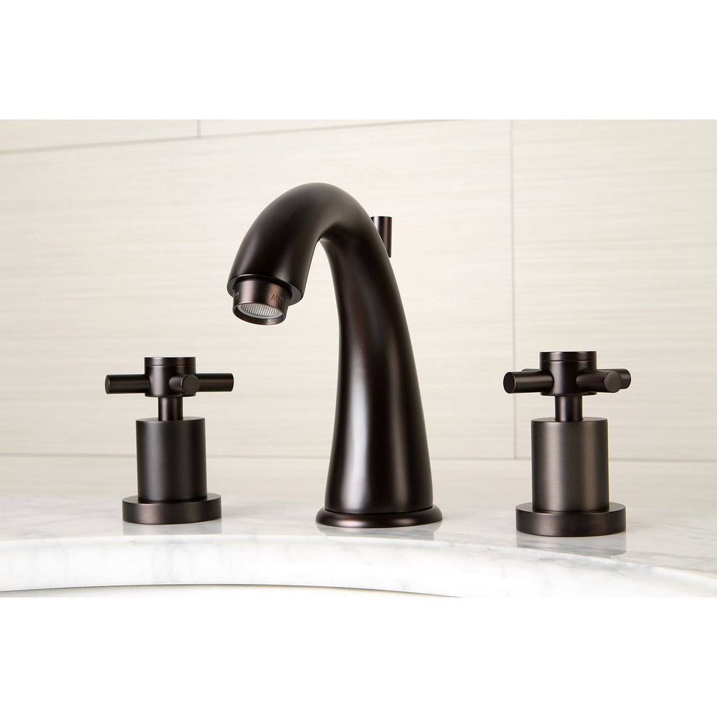 Polished Chrome Widespread Lavatory Faucet with Brass Pop-Up Z640425