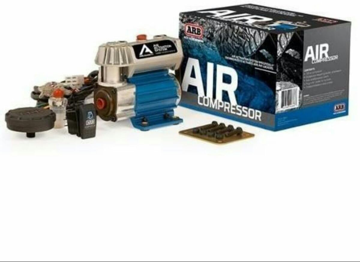 ARB Inflation Kit Air Compressor and Orange Air Hose Pump Up Kit with Quick Fitting Bundle On Board System C817113