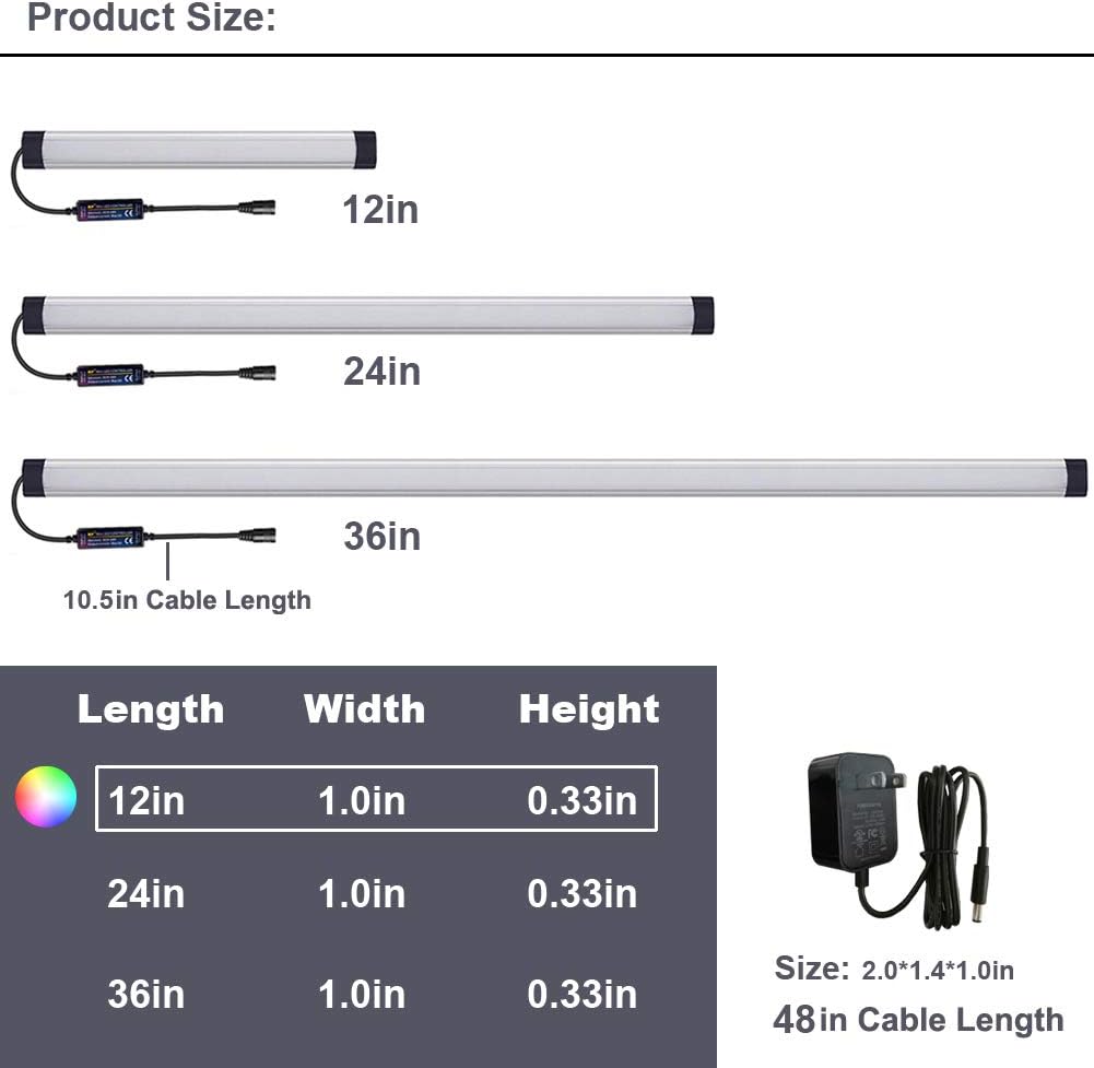 Dimmable RGB LED Light Bar (24 Inch) Z769766