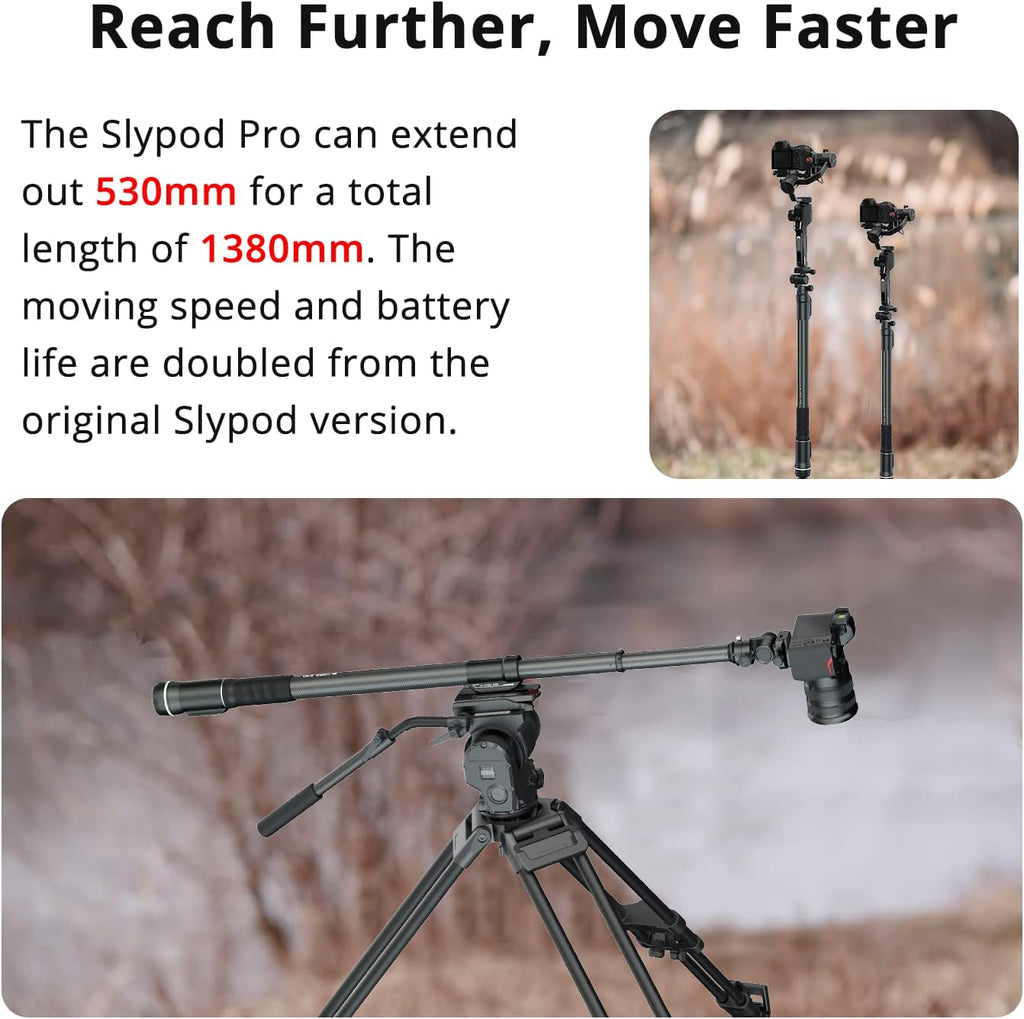 Motorized Camera Slider Monopod with Pan and Tilt Head & Tripod S8211