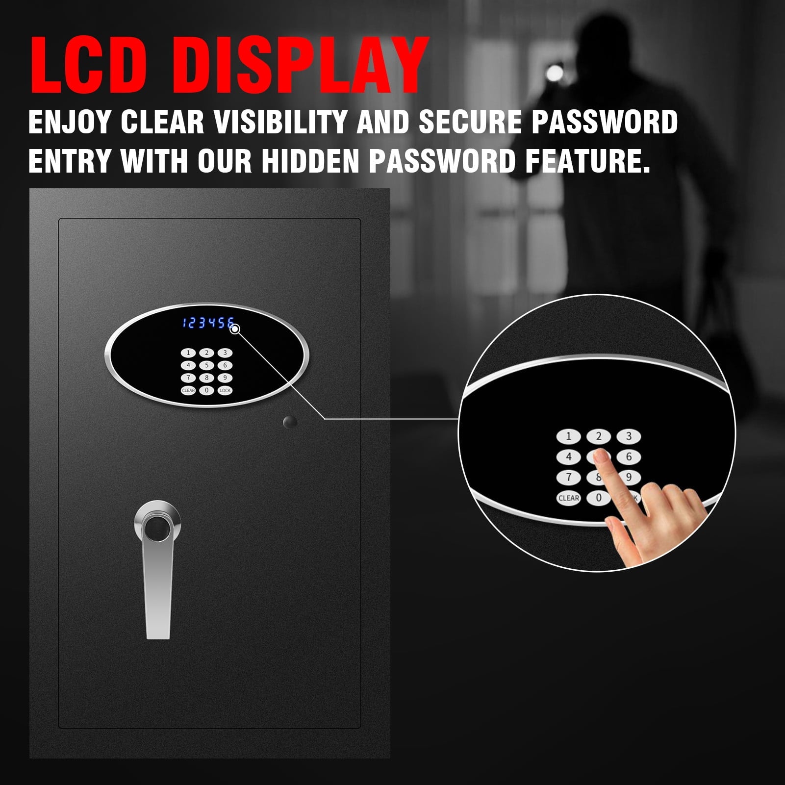 Fireproof Security Safe Box with Keys & Pass Code Q4994