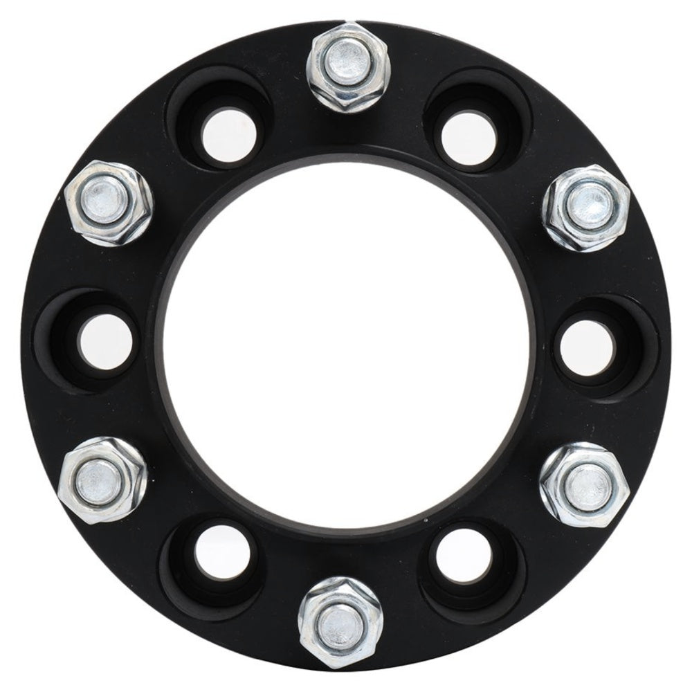 2Pcs 1.5" 6x5.5 Black Hub Wheel Spacers I124235