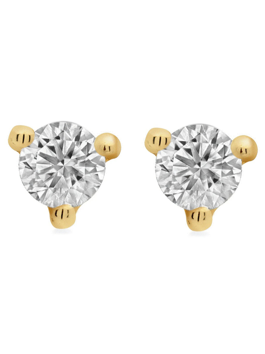 1/4 Carat T.W. Round Diamond Martini Stud Earrings in 14K White Gold N6546
