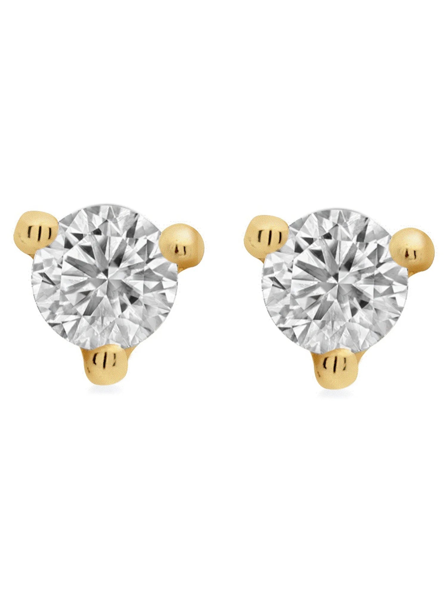 1/4 Carat T.W. Round Diamond Martini Stud Earrings in 14K White Gold N6546