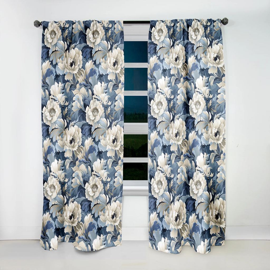 Floral Blackout Curtain Panels A2134