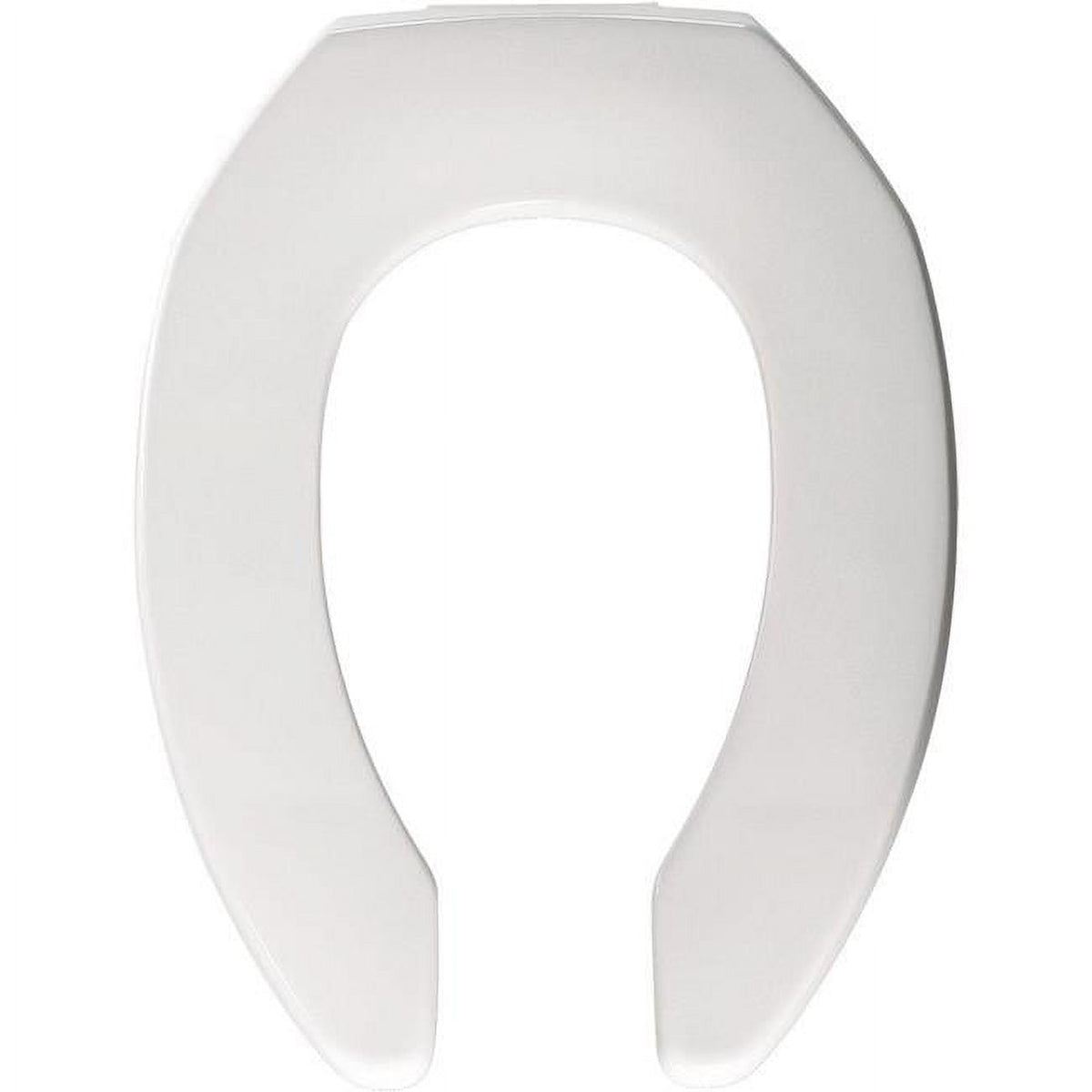 White Elongated Open Front Plastic Toilet Seat with Hinge R289
