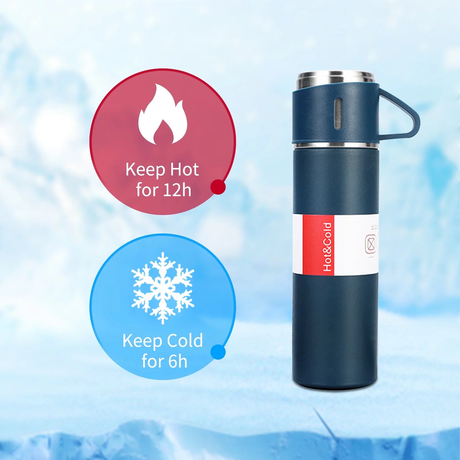Insulated Stainless Steel Thermos Bottle 500L Y465