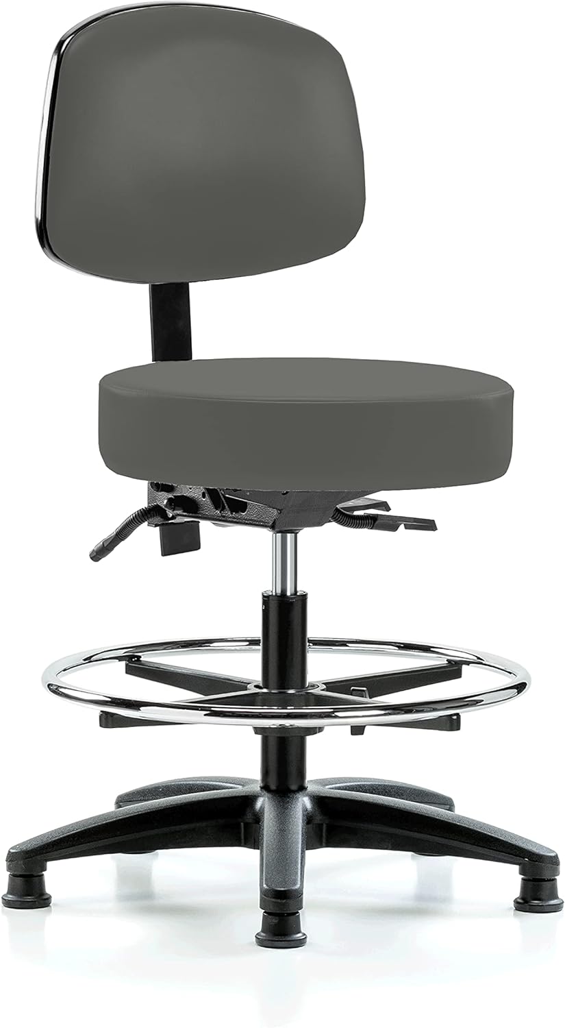 Adjustable Doctor's Stool with Back F346654